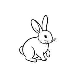 vector illustration of a rabbit