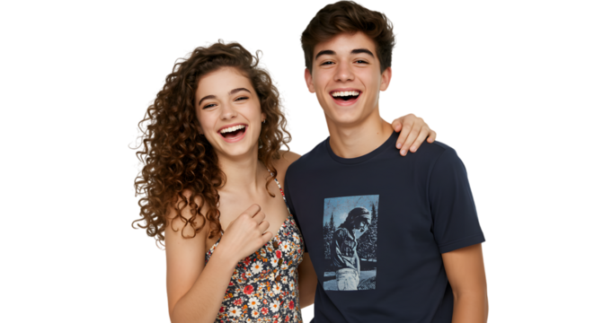 brother sister isolated