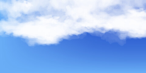 Cloudy blue sky abstract background, blue sky background with tiny clouds, 3d rendering