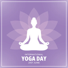 Vector International Yoga Day Event Celebration Design