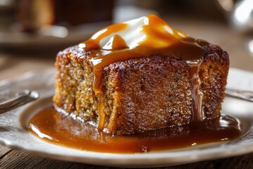 Simple Sticky Toffee Pudding is a delectable moist cake covered in warm toffee sauce beloved by the English