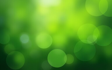 Obraz premium Green Mint Leaf background. Blurred leaves and circular bokeh Abstract wallpaper for backdrop and design. High quality