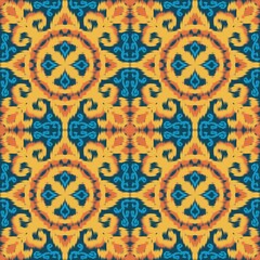 Ikat Seamless Pattern Traditional Design for Background, Carpet, Wallpaper, Clothing, Wrapping, Batik, Fabric, Kebaya