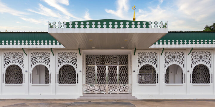 Located in Batu Satu, Bandar Seri Begawan, Brunei Darussalam, the Royal Mausoleum, Malay: Kubah Makam Diraja, features intricate architecture