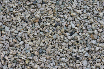Granite Gravel Texture Background Natural Stone Aggregate Construction Material Grey Beige Stones