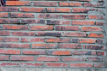 Rustic Red Brick Wall Texture Background Aged Brickwork Grunge Design Element Weathered Brick Masonry Architectural Detail