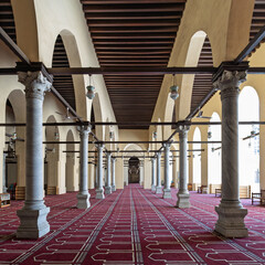Al-Zahir Baybars Mosque in Cairo, a testament to Egypt's profound Islamic heritage, characterized...