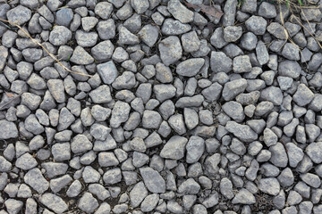 Grey Stones Ground Texture Natural Rock Pebbles Gravel Background Image