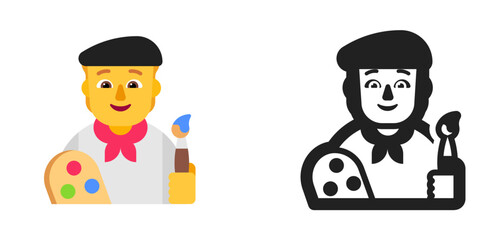 Artist with Palette Blonde