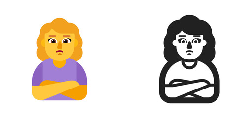 Obraz premium person with Arms Crossed