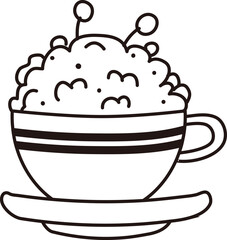 Fruity Plant in Cup Pot Doodle

