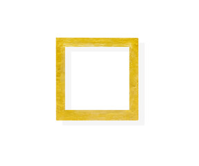 Gold picture frame isolated on white background , clipping path