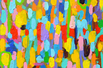 Colour of Happiness. Original Abstract Painting.