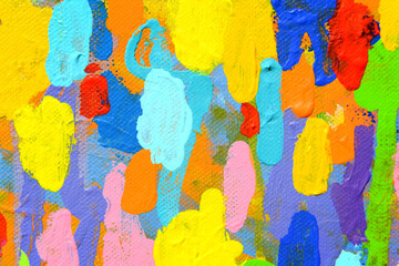 Colour of Happiness. Original Abstract Painting.