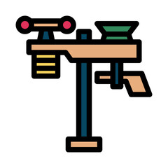 Home weather station filled line icon