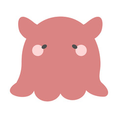 丸っこくて可愛いメンダコ
