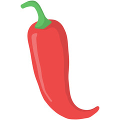 Red chili pepper illustration 