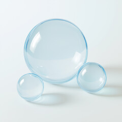 transparent glass sphere