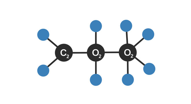 Minimalist flat vector icon of carbon dioxide, black outline cloud shape with CO₂ text inside, subscript 2, centered on a light gray background, simple modern design, high contrast, clean line art sty