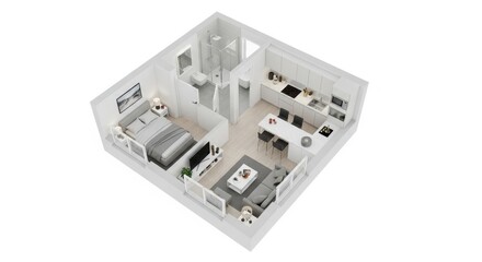 Modern house floor plan