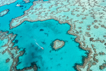 Hardy Reef Great Barrier Reef Aerial Photography Heart Reef Coral Formations Whitsundays Australia UNESCO World Heritage Marine Park