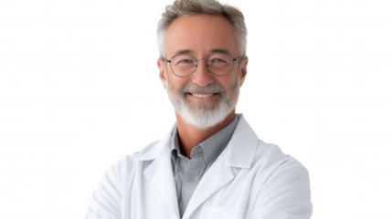 Smiling Senior Male Doctor Portrait