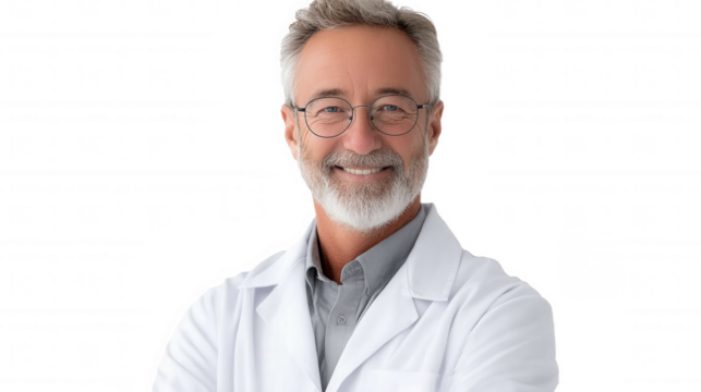 Smiling Senior Male Doctor Portrait