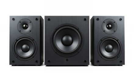 High-Fidelity 2.1 Speaker System: Premium Audio Experience with Subwoofer and Satellites
