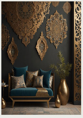 luxury interior with sofa