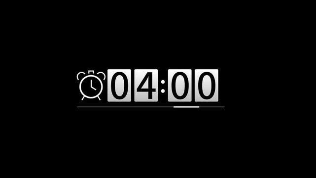 Time clock alarm clock animation