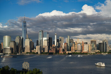 New York and the Hudson River on a June evening