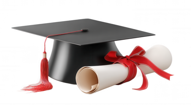 Graduation Cap and Diploma