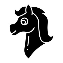 Pony glyph icon