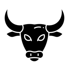 Bull glyph icon