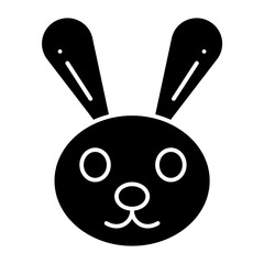Rabbit glyph icon