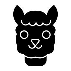 llama glyph icon
