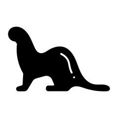 Ferret glyph icon