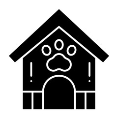 Dog House glyph icon