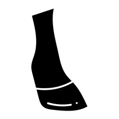 Hoof animal glyph icon