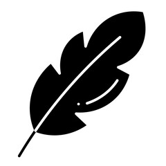 Feather glyph icon