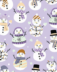 Christmas branches, New Year and garland seamless pattern background