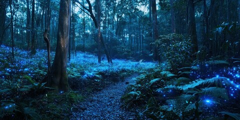 Fototapeta premium Bioluminescent Forest