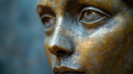 Vintage Statue of a Woman's Face