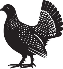 vector illustration of a sandgrouse