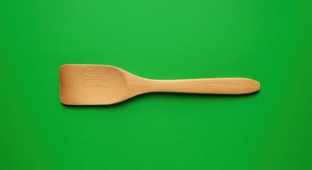 Wooden spatula ideal for culinary branding, kitchen product promotions, or cooking content showcasing natural, eco-friendly kitchen tools.
