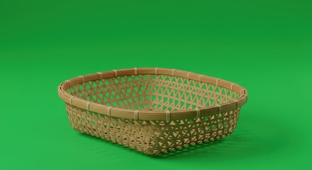A plastic basket ideal for retail, storage, or organizational content in marketing, web design, and business presentations.