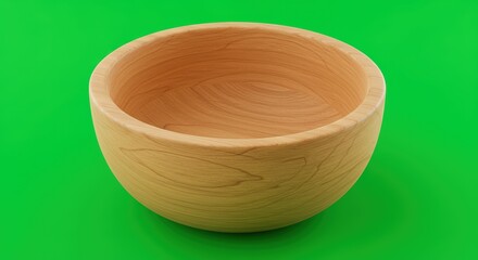A wooden bowl ideal for natural-themed branding, food presentation, or eco-friendly product promotion in marketing and web design.