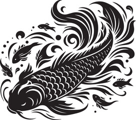 black and white fish