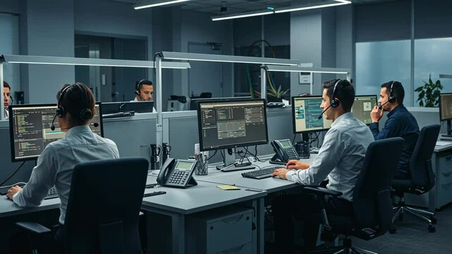 Call center office