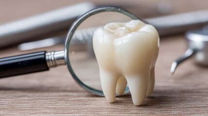 Microscopic tooth surface reveals hidden patterns, symbolizing precision in dental health diagnostics
